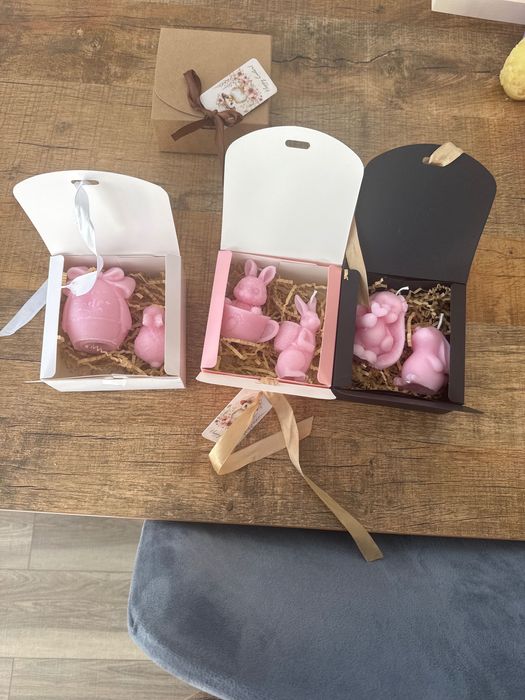 Set cadou din recipient ceramic și lumânări parfumate