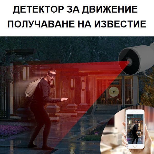 Водоустойчива WIFI/IP охранителна FULL HD камера нищно виждане/SMK007/