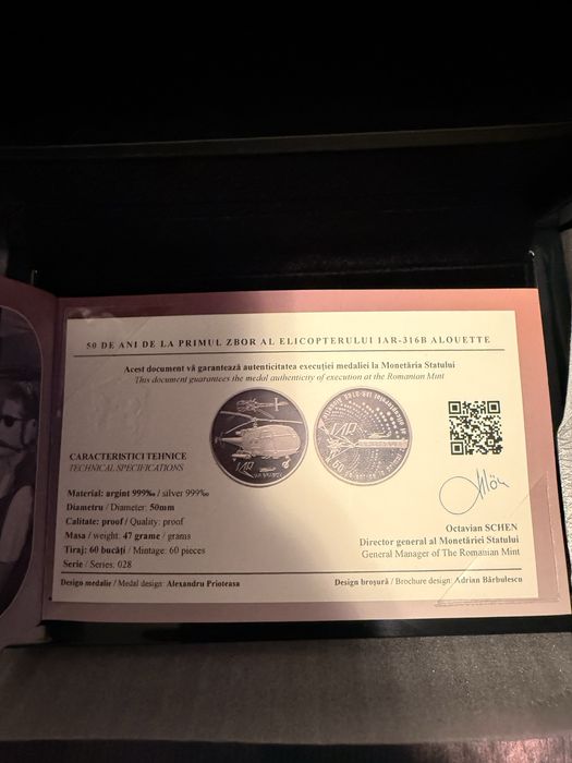 Moneda lingou argint  999 47/gr