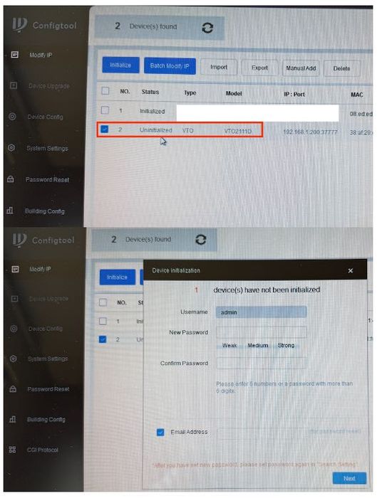 Videointerfon DAHUA model Wi-fi, PoE, IP65