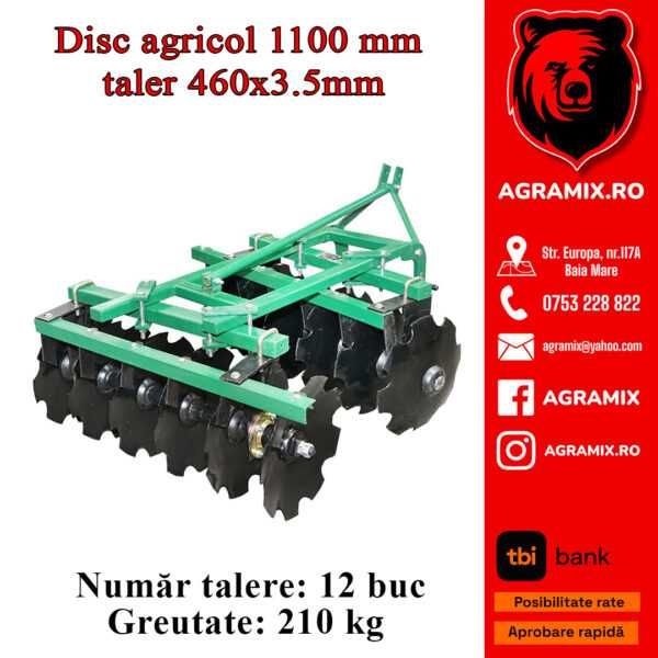 Disc agricol 1100 MM utilaj nou prindere in 3 puncte
