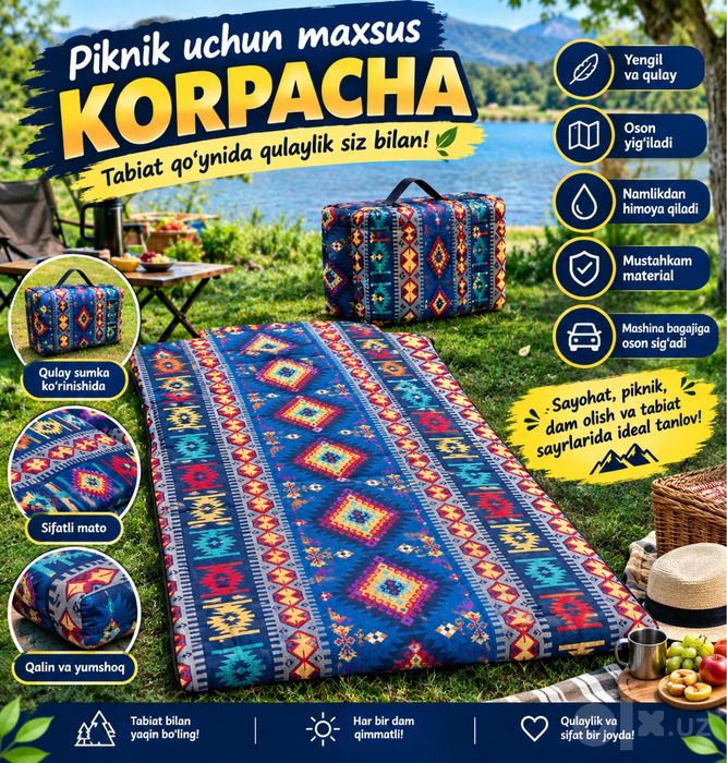 Korpacha piknik uchun maxsus