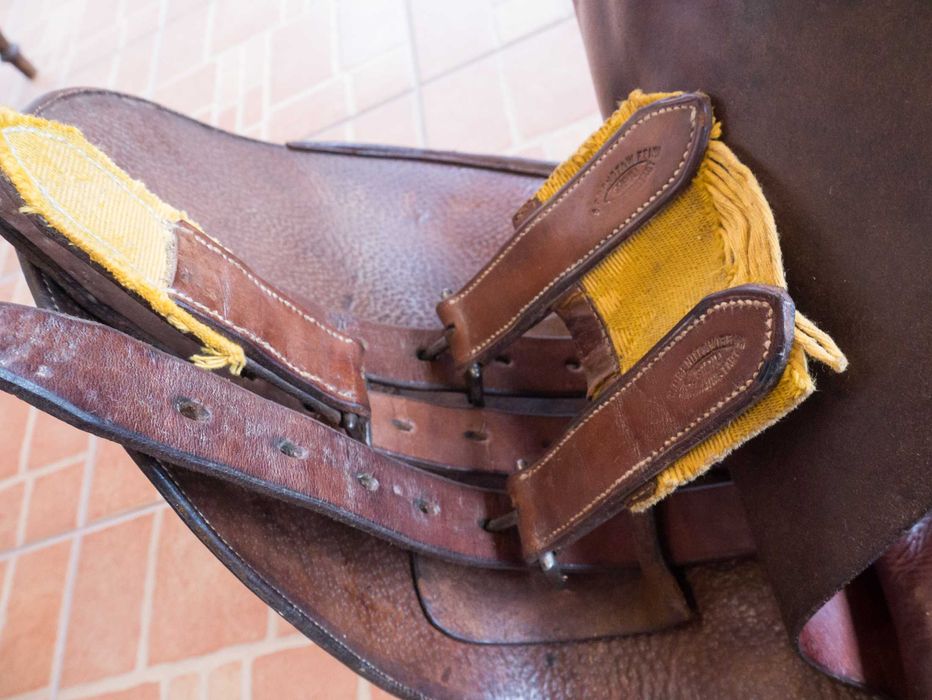 Șa de colecție din piele naturală, anii 1930 Sibiu.