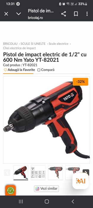 Pistol impact electric