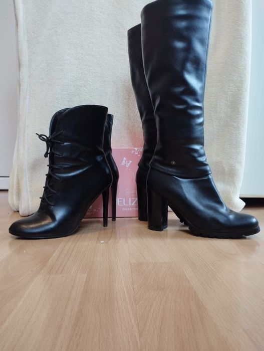 Черни боти и ботуши Eliza, 39 размер