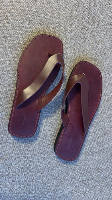 Flip Flop din piele City THE ROW de dama marime 38