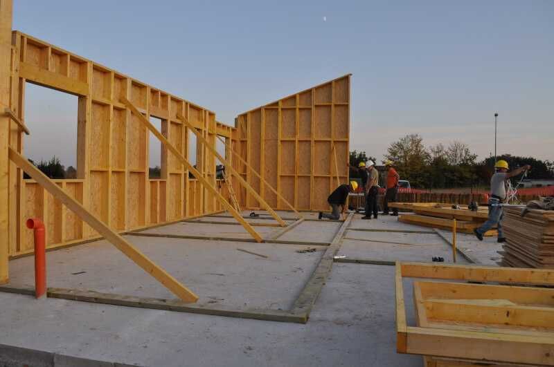 Casa din structura de lemn