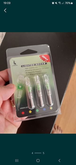 Nock luminos pt arbaleta si arc