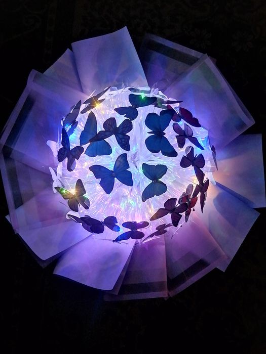 Букет из бабочек, съедобные букеты