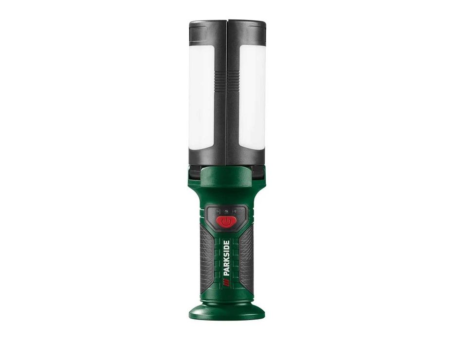 Lampa de lucru cu LED, lanterna cu acumulator si POWERBANK (BATERIE EXTERNA), versatila, 6 faze, pliabila, noua, sigilata, realizata in Germania