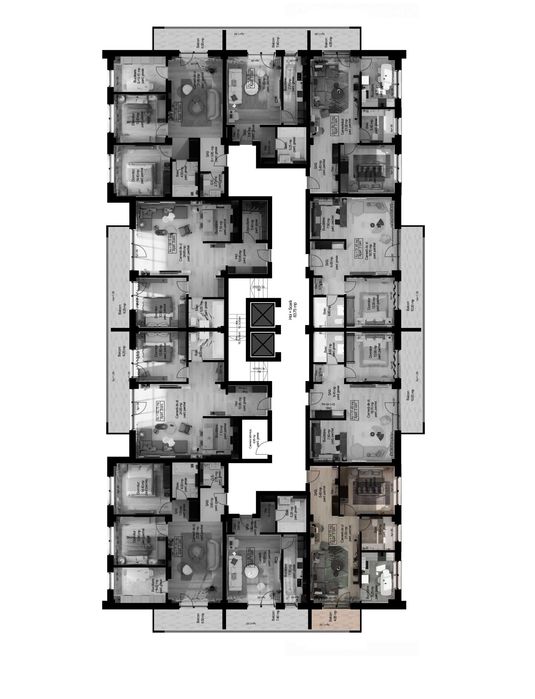 Apartament Tip 2D Vesta Central Falticeni 2 camere 54.75 mp