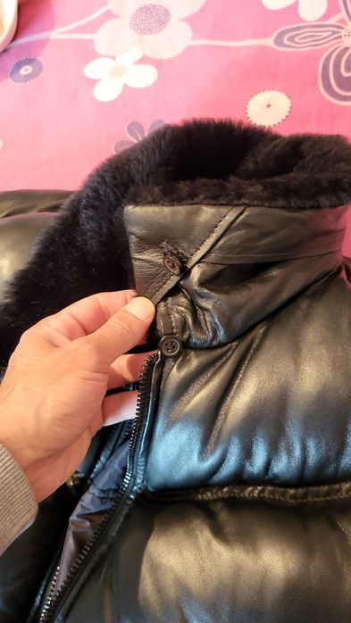 Кожено яке бомбър от агнешка кожа SERGEPRIENTE! НОВО!