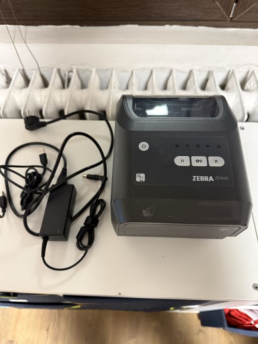 Zebra ZD420 етикетен принтер за товарителници/300Dpi/USB+LAN