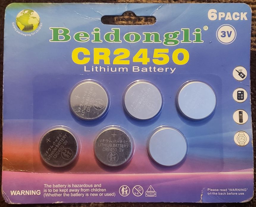 Vând Baterii CR2450, Sigilate !