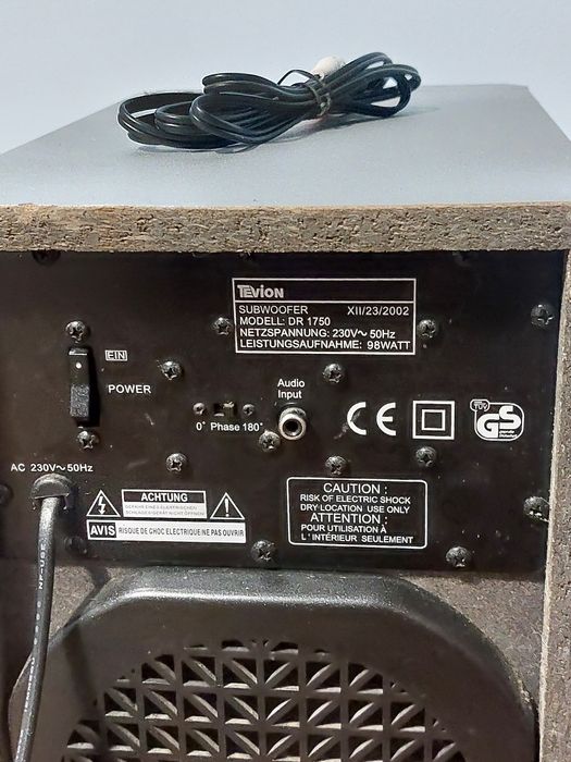 Subwoofer activ Tevion 50W, bass activ