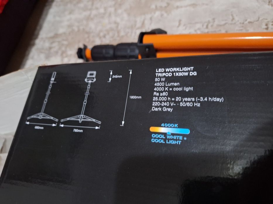 Trapied telescopic cu led