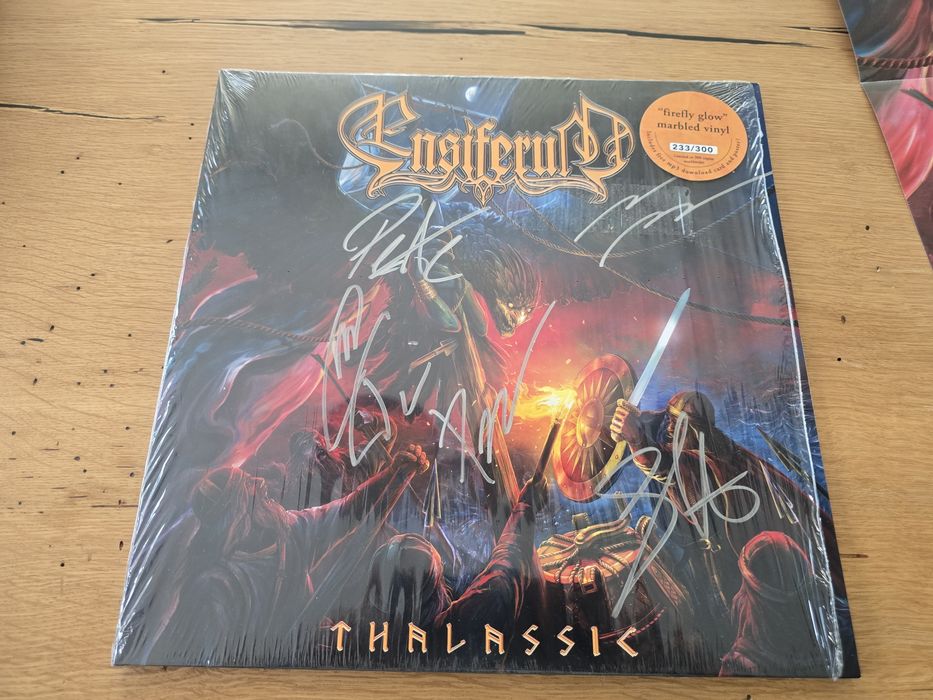 Vinyl ENSIFERUM Thalassic 2020 autograf poster