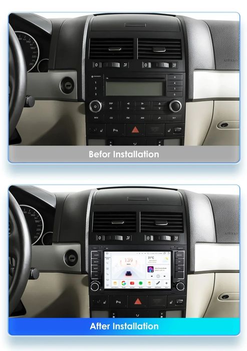 Navigatie Android pt. VW Touareg, Transporter T5 Multivan (2004-2011)