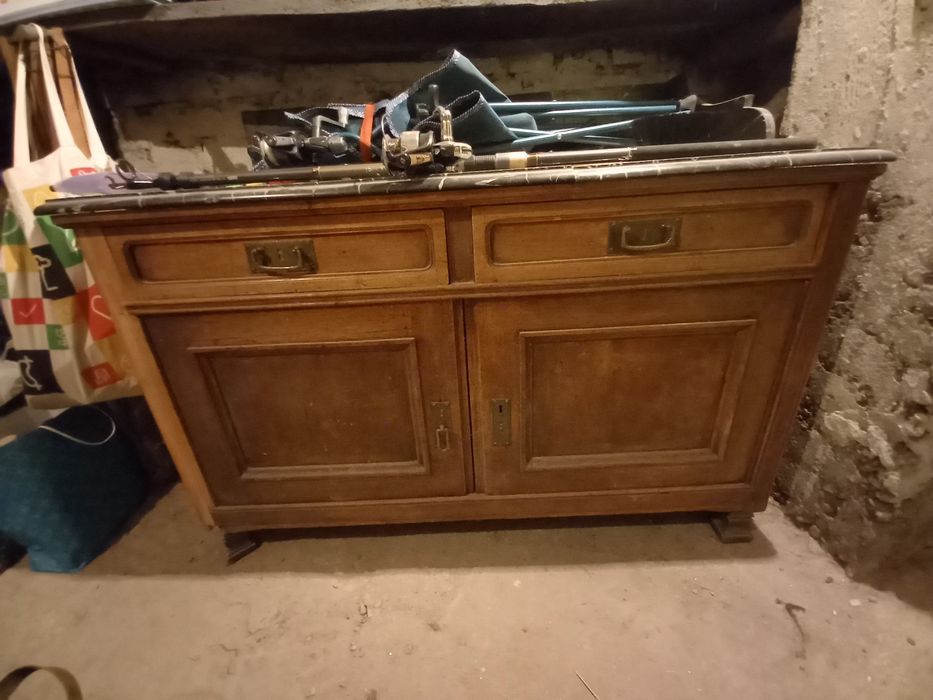 Рустик шкаф за мивка (с огледало)