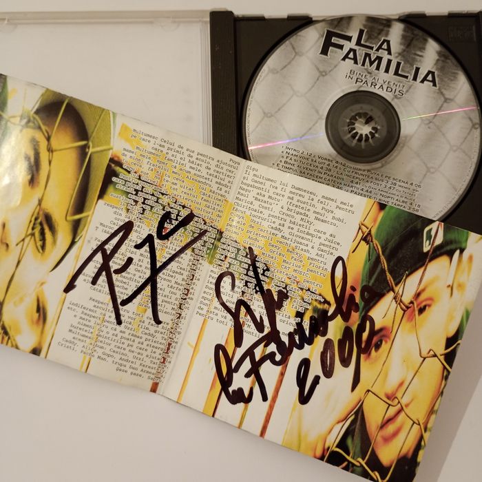 CD-uri HipHop Rap Românesc: La Familia (semnat), B.U.G. Mafia, Bitză, Paraziții,  Nane