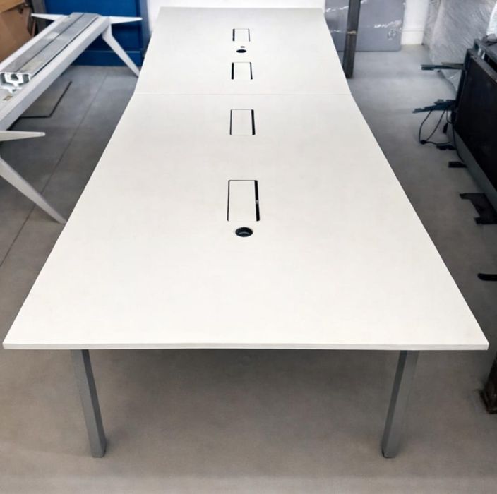 2 Buc. Masă Ședințe Conferințe 420X150 cm; Birou Lucru Coworking