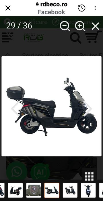 Vând scuter electric rac plus nou nouț