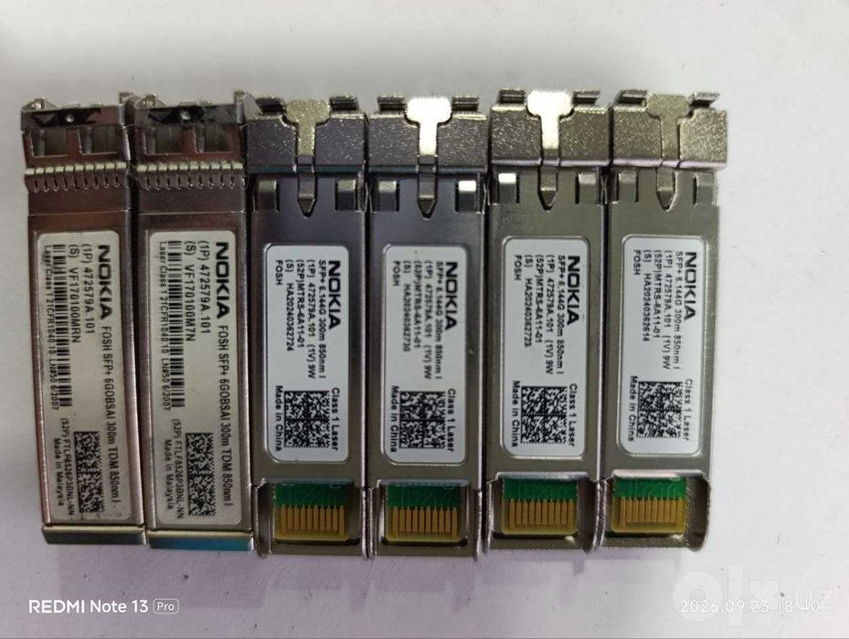 SFP модули Huawey, Nokia, Finisar, JDSU, Avago