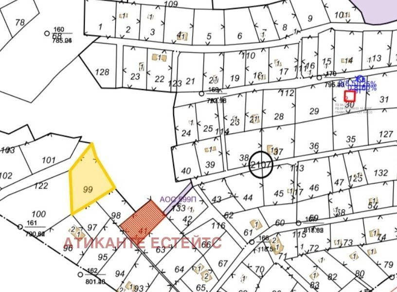 Парцел в София, област- площ 1394 цена 48790
