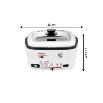 Friteuză Tefal Versalio Deluxe 9 în 1 , F21-RDS1 , 2L , 1,2 Kg Alim.Ul