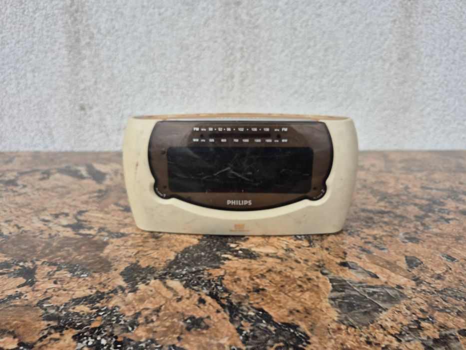 Radio receptor de masa cu ceas digital Philips model Aj-3340,dual Alar