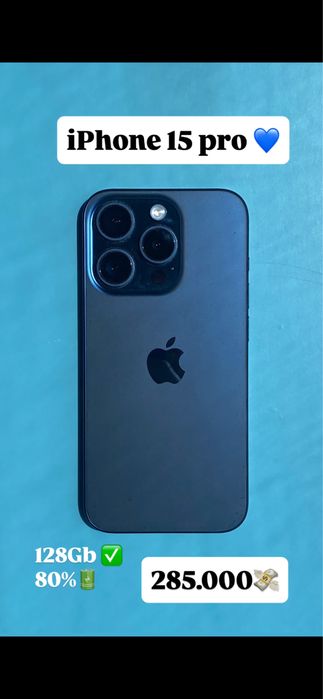 iPhone 15 Pro 128gb 80%