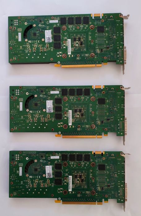 Lot plăci video Nvidia Quadro 4000 2GB DDR5, defecte, artefacte
