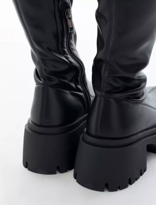 Ботфорты зимние на платформе