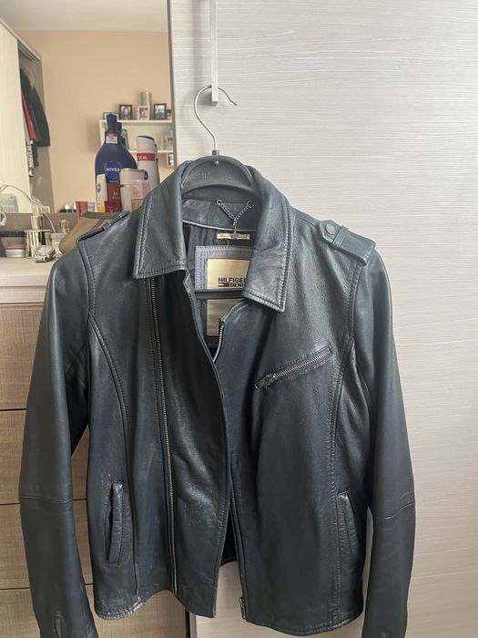 Кожено яке на Tommy  Hilfiger