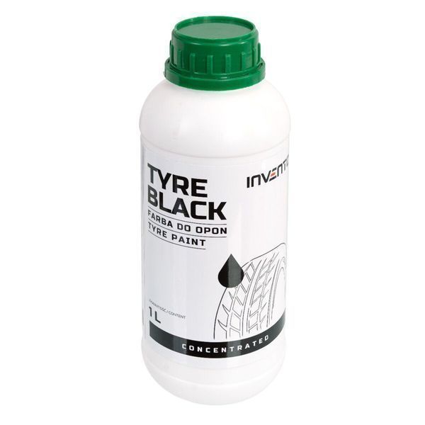 Боя за гуми black tyre 1 л invento