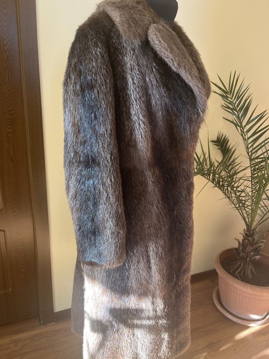 Haina de blana naturala lunga superba