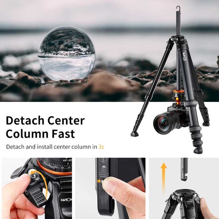 K&F Concept професионален статив (трипод) – 177 см / 15 кг