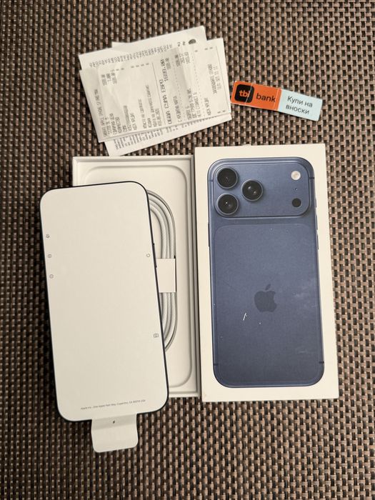 НОВ! 512Gb *ЛИЗИНГ* iPhone 17 Pro Max Deep Blue 24М ГАРАНЦИЯ Айфон