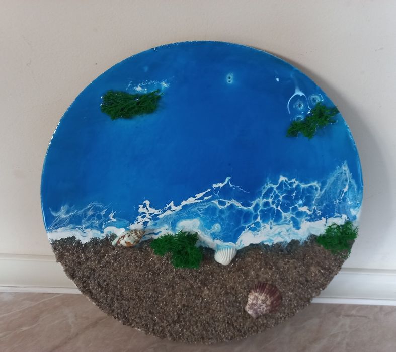 Resin art dengiz qol mehnati 200 min dvommiz kami bor hadya uchun chir