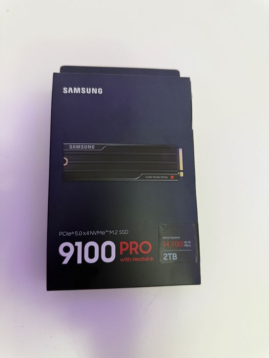 SSD Samsung 9100 PRO 2TB, PCIe Gen 5.0, Heatsink, Garanție PC Garage 60 de luni