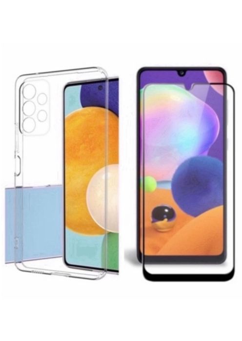 Husa X Case Sillicon + Folie Sticla  Samsung A20e/A22/A24/A23/A25/A26