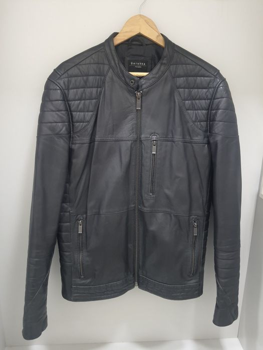 Мъжко яке от естествена кожа ХЛр-р BERSHKA