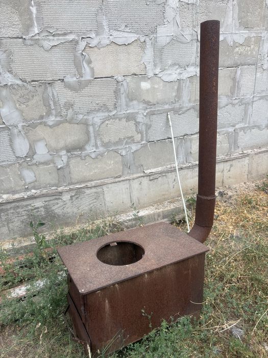 Продам чугунную печь б/у