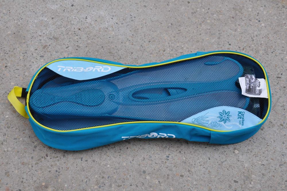 Kit scufundare Tribord Caraibes 500,ochelari,tub,labe, marimea 35-36