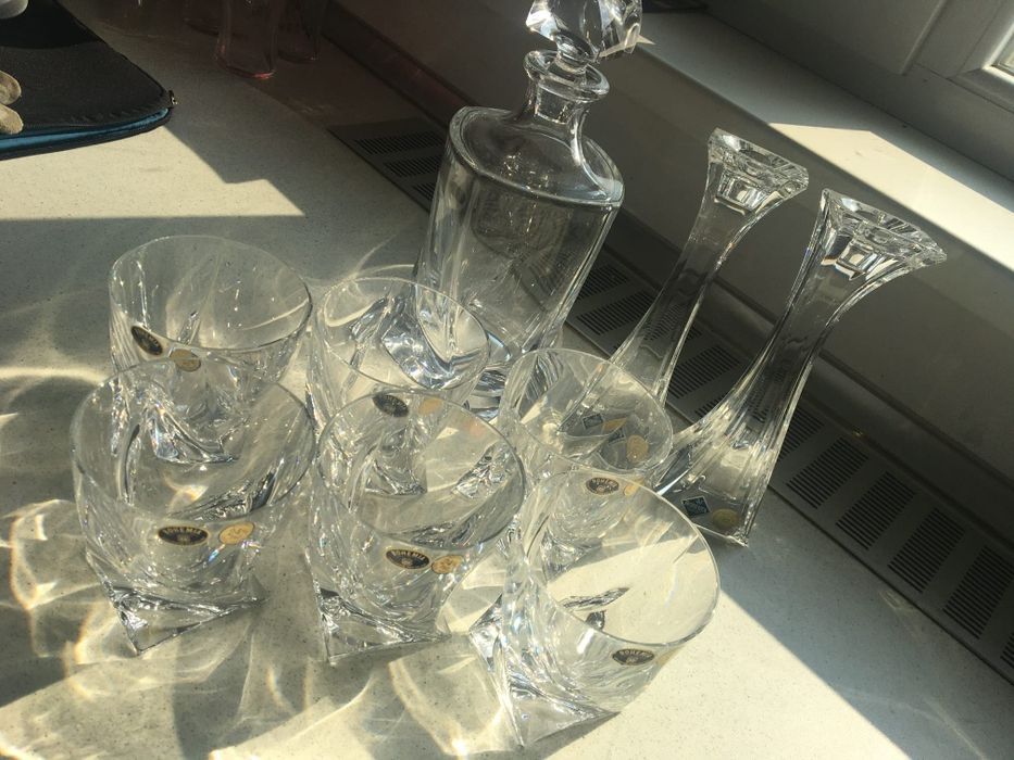 Set exclusivist din cristal Bohemia