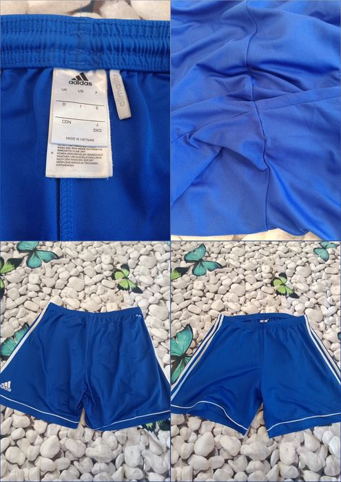 Pantaloni Scurți Adidas Albastri, Mărimea L, Stare Acceptabilă