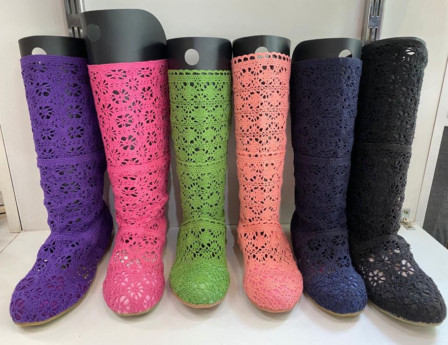 Cizme croșetate de vara marime de la 35-40