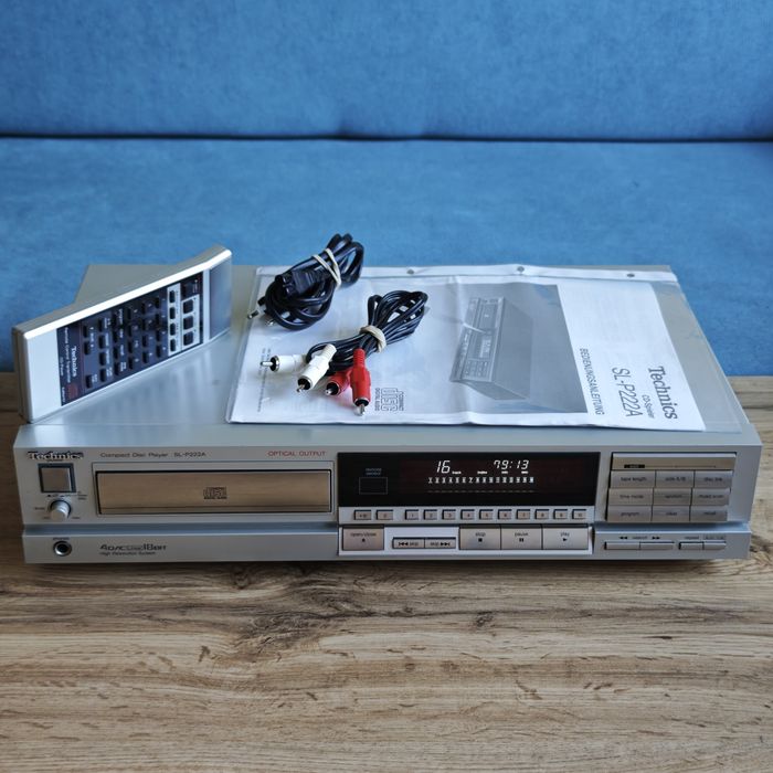 Technics SL-P222A CD Player | Пълен комплект | Дистанционно | Документи и фактура