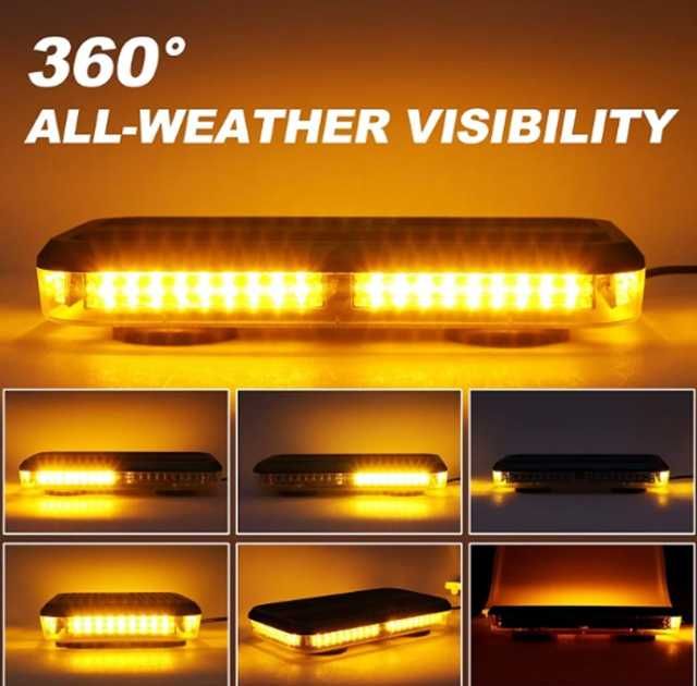 RAMPA GIROFAR LED 12v - 24v portocaliu - joc de lumina