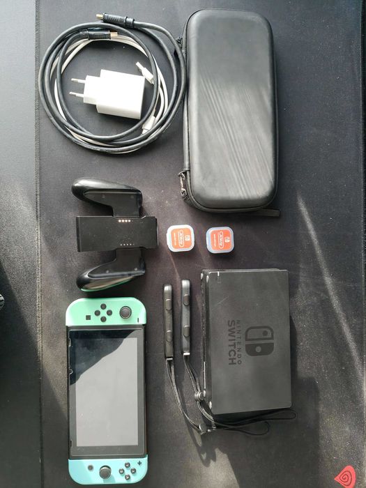 Nintendo Switch (V1) modat, Animal Crossing edition shell swap